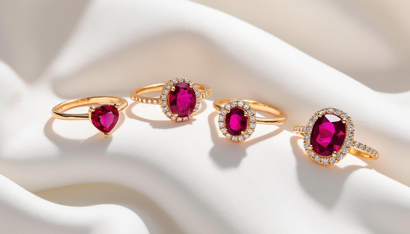 découvrez comment l'alliance du rubis intense et de l'or précieux crée la bague parfaite, symbole de passion et d'élégance. inspirez-vous pour un bijou unique et romantique.