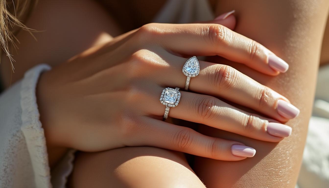 découvrez comment choisir la forme de bague diamant idéale — ovale, coussin, poire — en fonction de la forme de vos mains pour sublimer votre style.