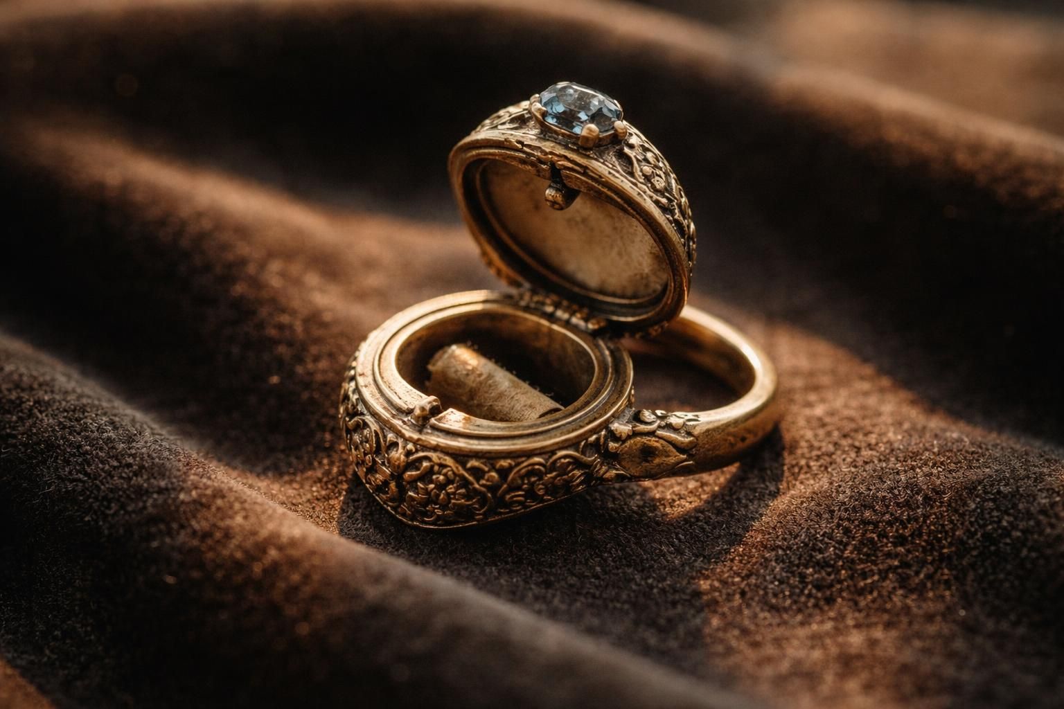 découvrez pourquoi certaines bagues anciennes s’ouvrent et la fonction secrète du compartiment qu'elles contiennent, entre mystère et histoire.